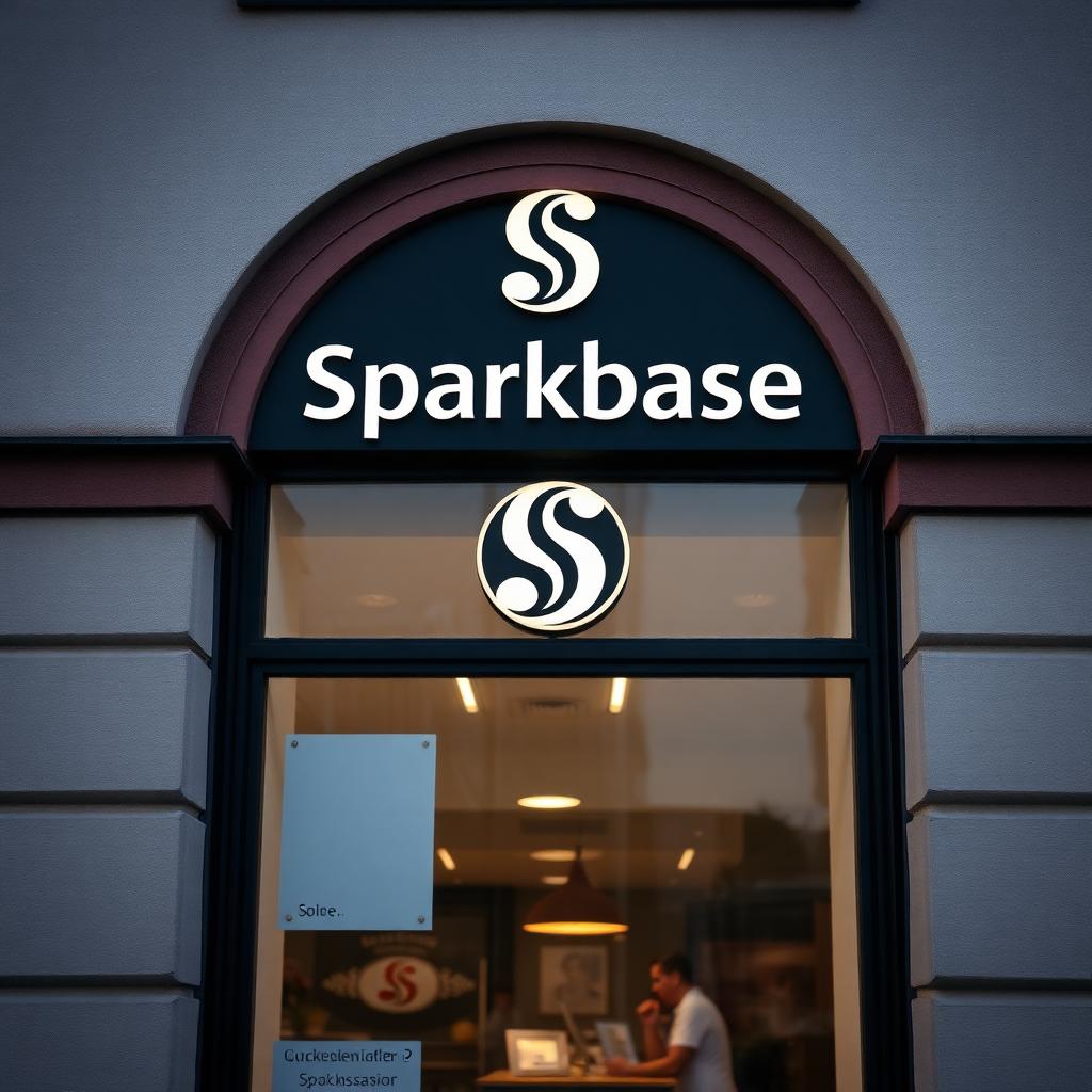 Filiale einer Sparkasse mit Beratungsgespräch am Schalter